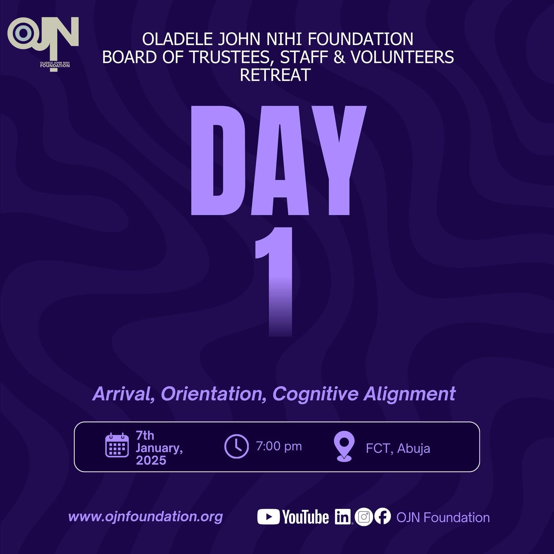 Day 1 Begins: OJN Foundation Retreat Sets the Tone for Evaluation, Restructuring, and Greater Impact') }}