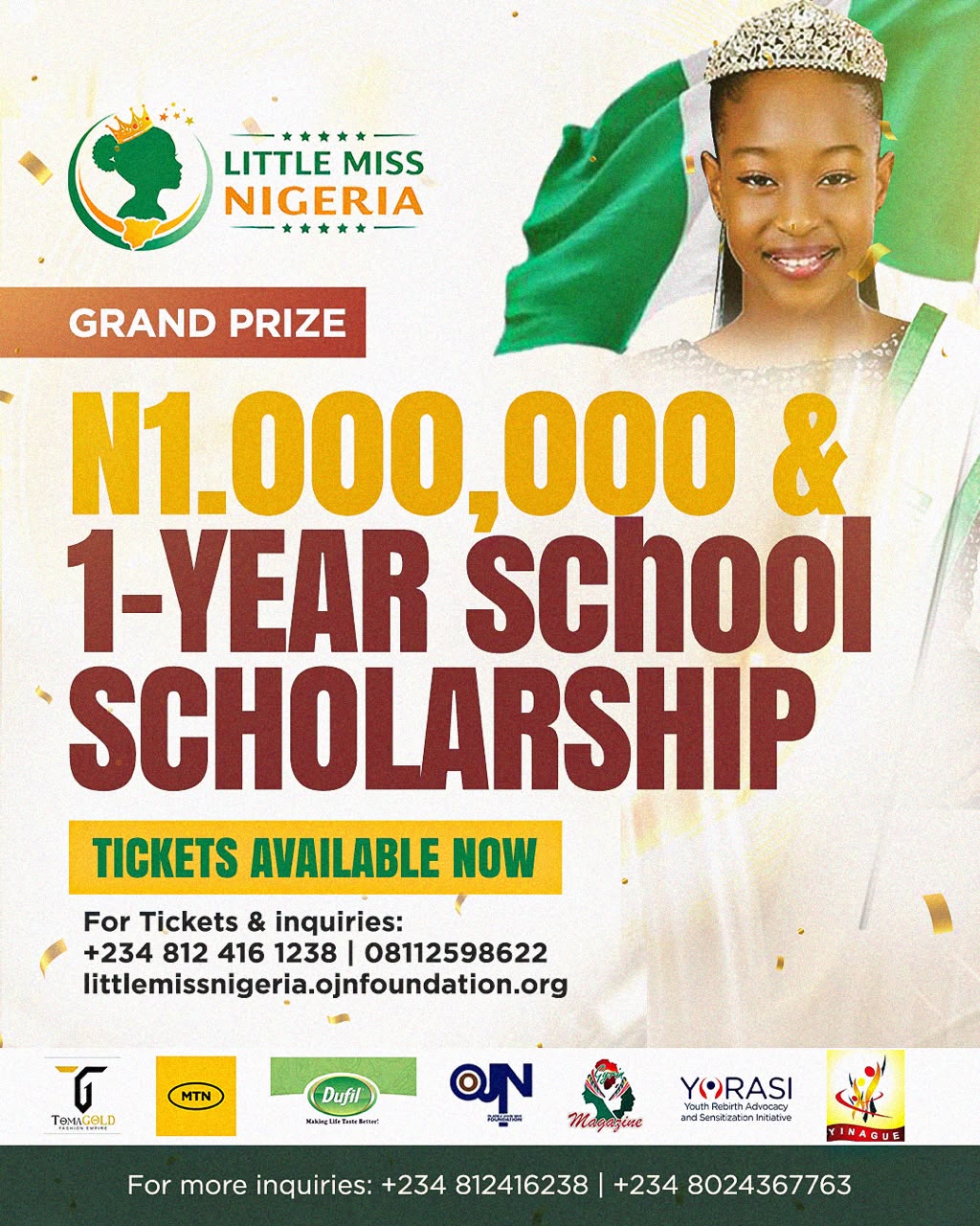 LITTLE MISS NIGERIA 2026 | PRIZE ANNOUNCEMENT') }}